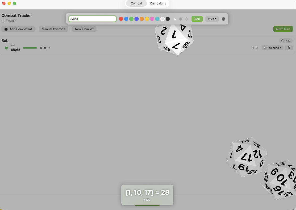 Combat Tracker Mac 2